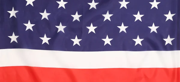 Close-up van de Amerikaanse vlag. — Stockfoto