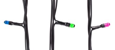 pembe mavi yeşil lambalar şenlikli Garland.