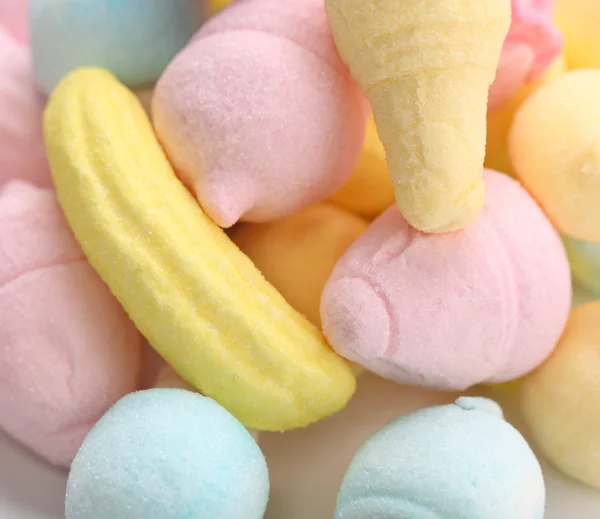 Marshmallow in vorm van consumptie-ijs. — Stockfoto