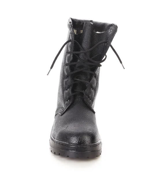 Botas de homem preto . — Fotografia de Stock