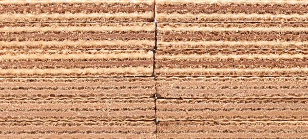 Close up of stack delicious wafer. — Stock Photo, Image