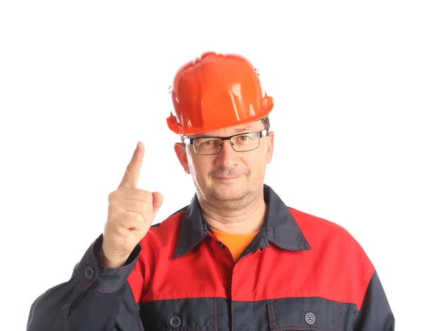 Trabajador llama la atención . — Foto de Stock