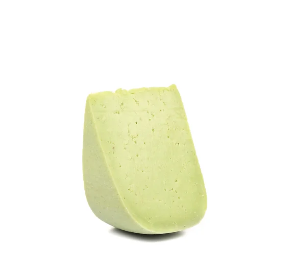 Stück Käse Wasabi. — Stockfoto