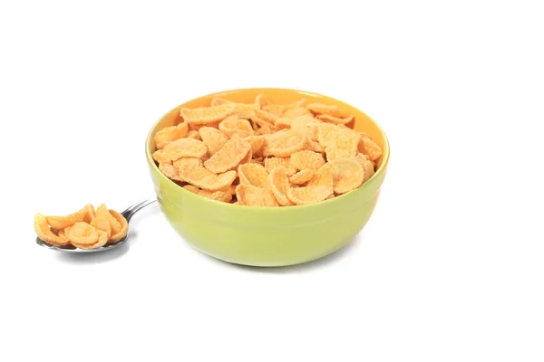 Bowl of cereal with milk. — Stock Photo, Image