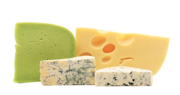 Varios tipos de composición de queso. — Foto de Stock