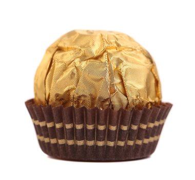 çikolata altın bonbon yakın çekim.