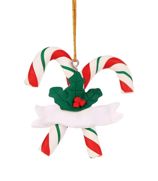 Christmas decoration plastic lollipop cane. — Stock Photo, Image