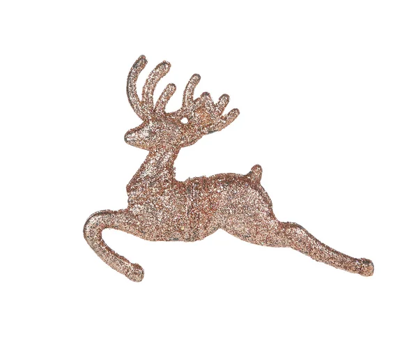 Salto renna glitter ornamento di Natale . — Foto Stock