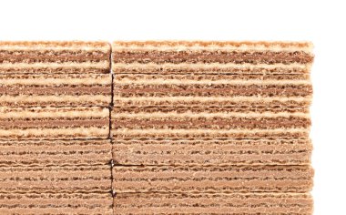 yığın lezzetli gofret yakın çekim.