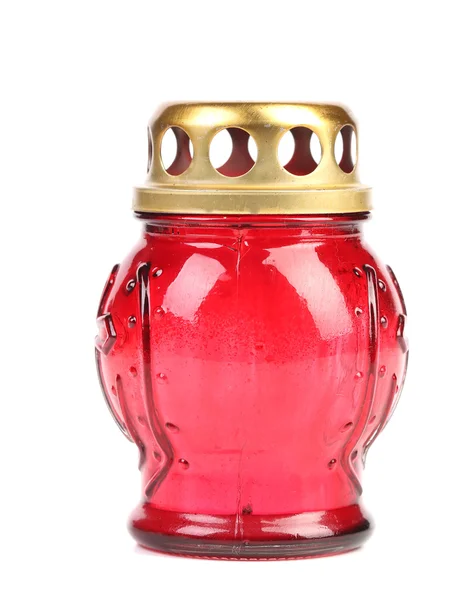 Memory lantern with candle. — Stock Photo, Image