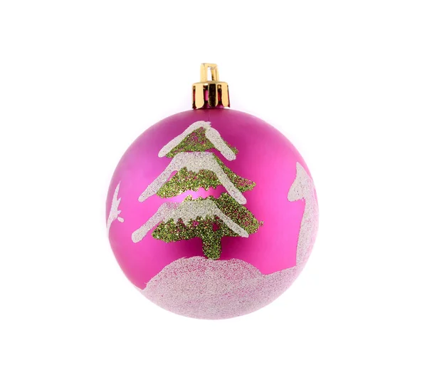 Vánoční koule s strom. — Stock fotografie