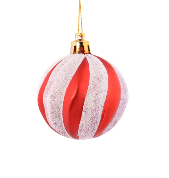 Roter Weihnachtsball. — Stockfoto