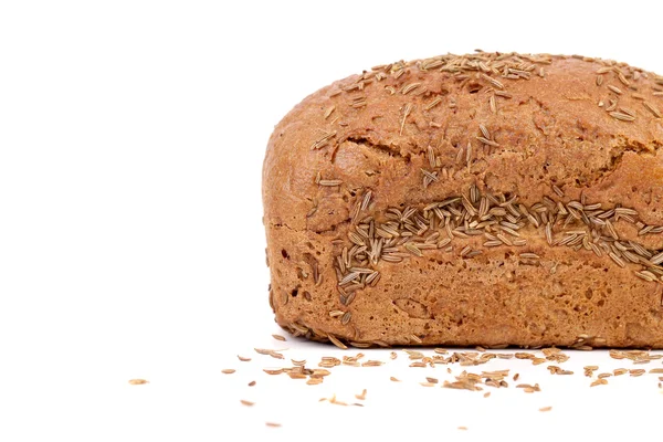 Ψωμί σίκαλης με το σπόρο του κυμινοειδούς κάρου. — Φωτογραφία Αρχείου