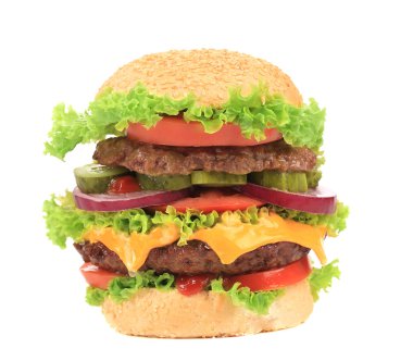 büyük iştah açıcı hamburger.