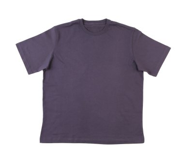 koyu mavi tshirt. ön görünüm. yakın çekim.