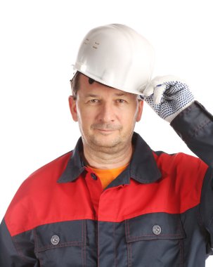 Kendine güvenen alt dikey, zor şapka