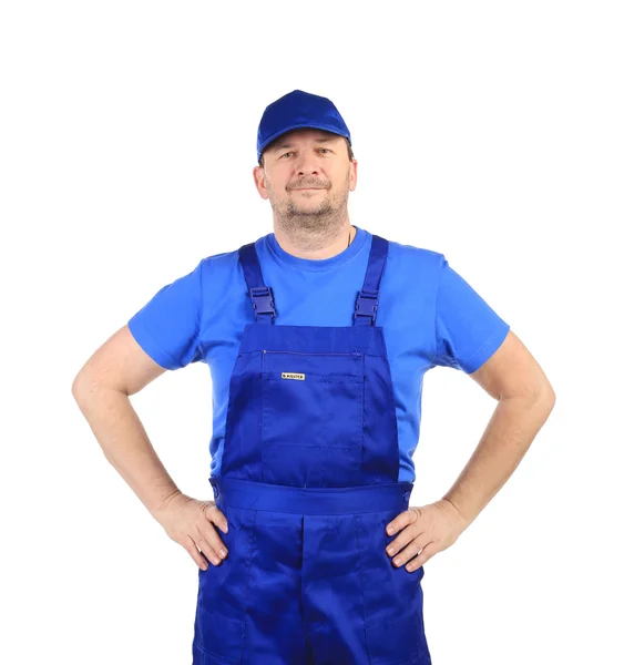 Worker with arms on waist. — Stock Photo, Image