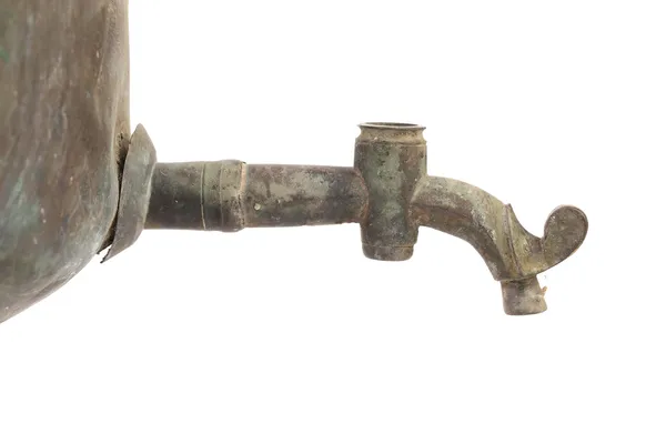 Eski vintage semaver musluğu. — Stok fotoğraf