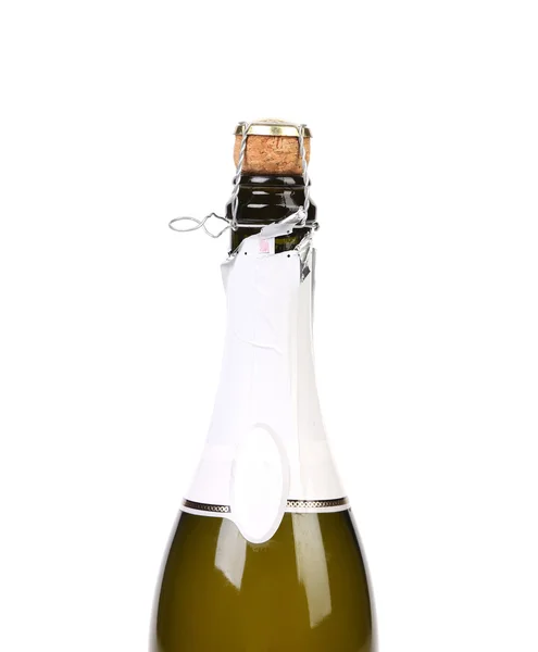 Top van fles champagne. — Stockfoto