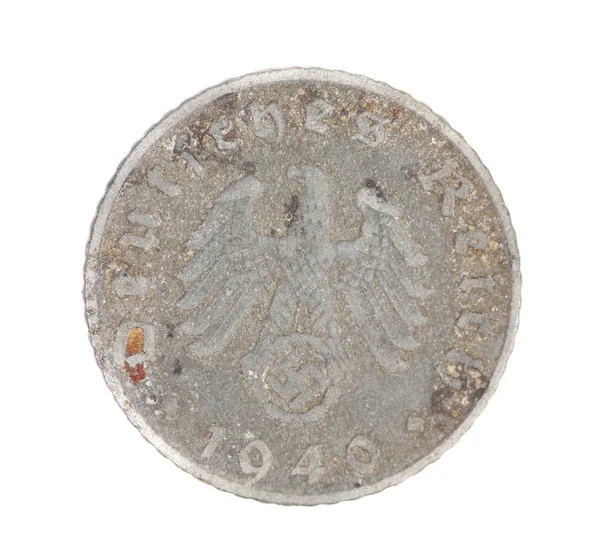 Deutsches coin. Back view. — Stock Photo, Image