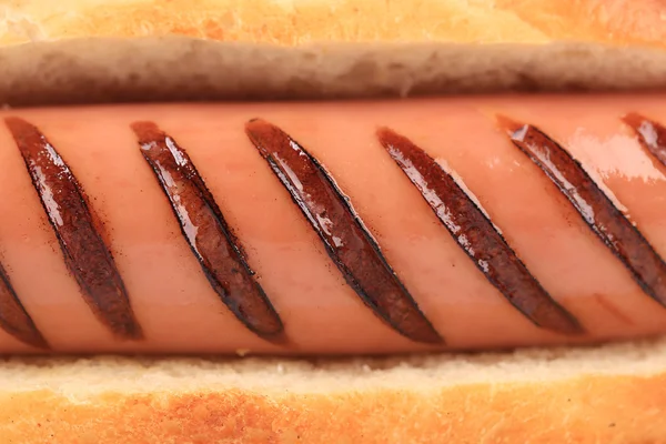 Grilled cut sausages close up. — Stock Photo, Image