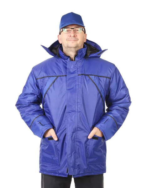 Man in winter workwear. — Stock Photo, Image