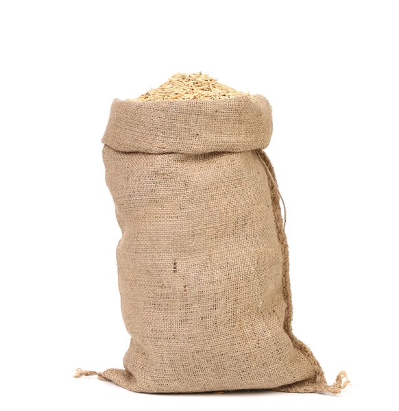 Wheat grains in the bag. — Stock Photo, Image