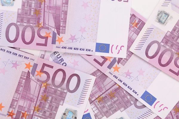 Vijfhonderd euro-bankbiljetten. — Stockfoto