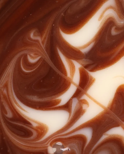 Twisted chocolate cream texture. — Stock Photo, Image