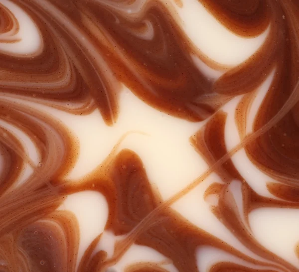 チョコレート混合テクスチャをツイスト. — ストック写真