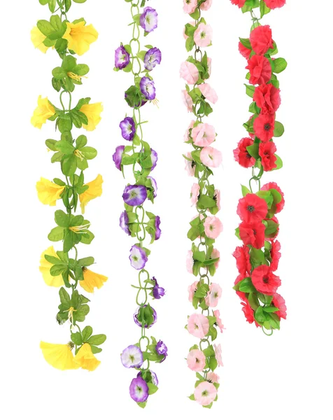 Collage de flores artificiales . — Foto de Stock
