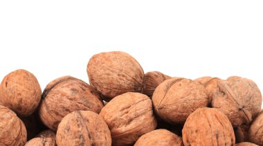 bir avuç ceviz. yakın çekim.