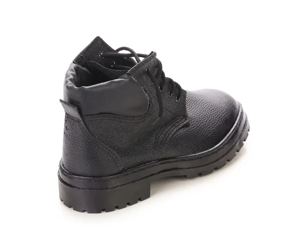 Hombre invierno negro bota . — Foto de Stock