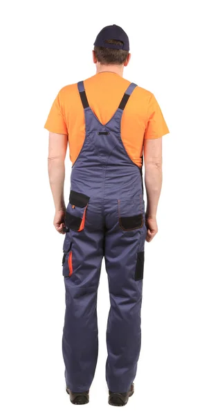 Worker wearing overalls — Stock Photo, Image
