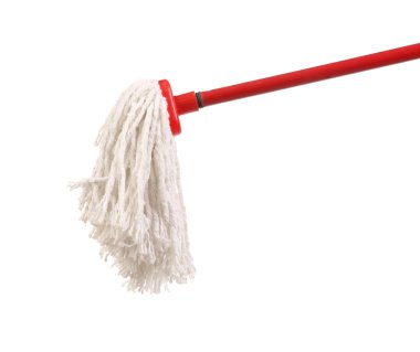 Kırmızı mop temizlik için