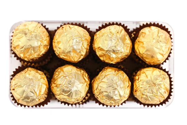Bonbon coklat dalam kotak — Stok Foto
