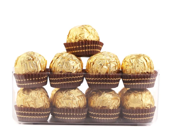 Bonbon al cioccolato in scatola — Foto Stock