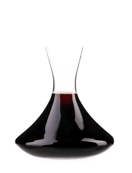 Decanter tele vörös bor — Stock Fotó