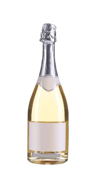 Botlle pembe şampanya — Stok fotoğraf