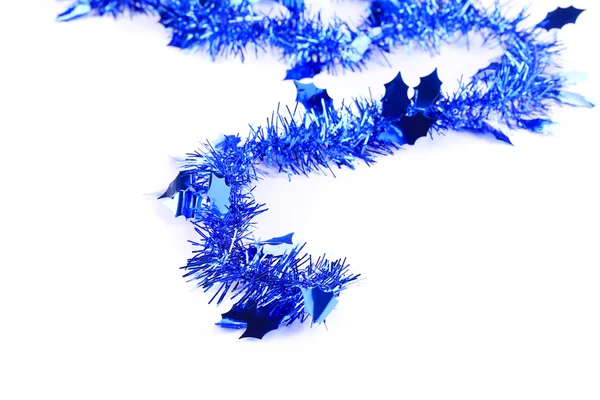 Oropel azul de Navidad — Foto de Stock