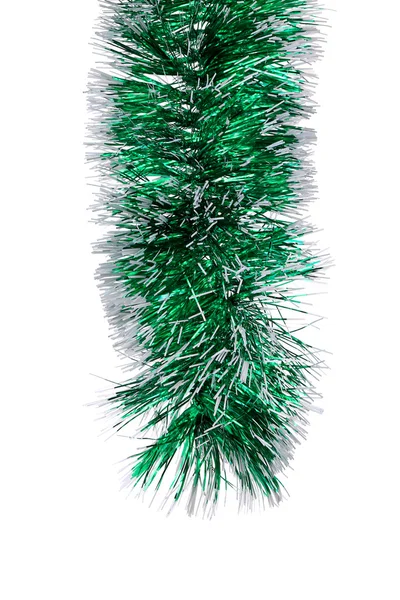 Weihnachtliches grünes Lametta — Stockfoto