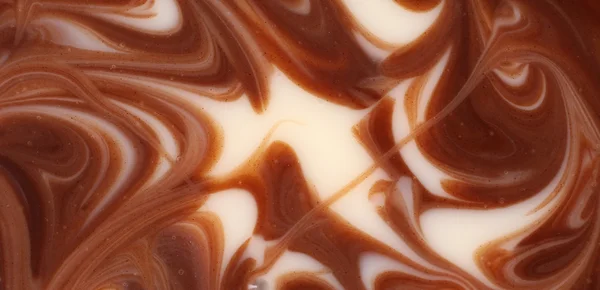 Chocolate torcido textura mista — Fotografia de Stock
