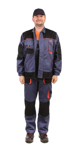 Arbetstagaren bär worksuit — Stockfoto