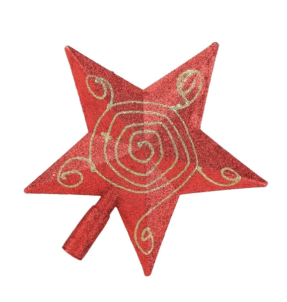 Estrella roja decoración de Navidad — Foto de Stock