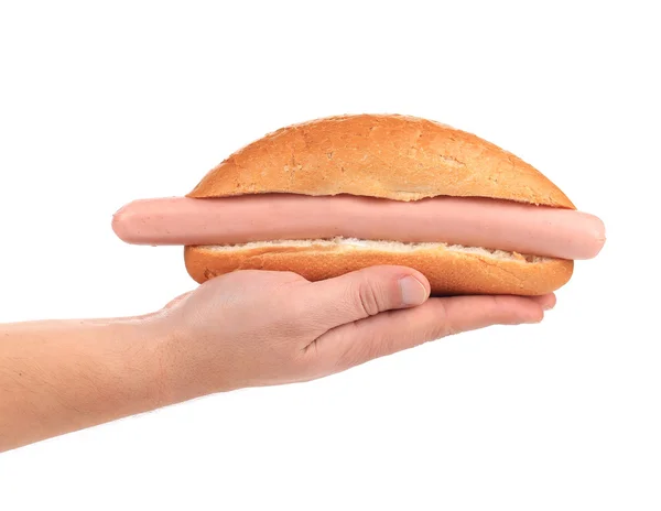 Main tient grand hot-dog — Photo