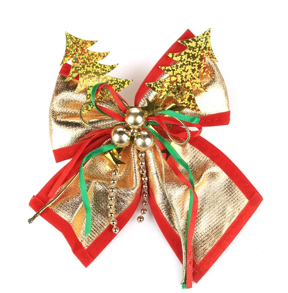 Christmas ribbon decoration — Stock Photo, Image