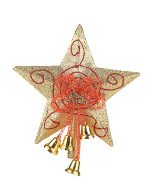altın yıldız Noel dekorasyon