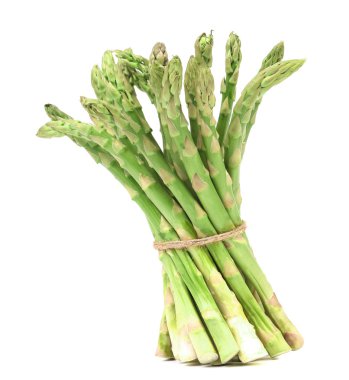 Bir sürü taze kuşkonmaz.