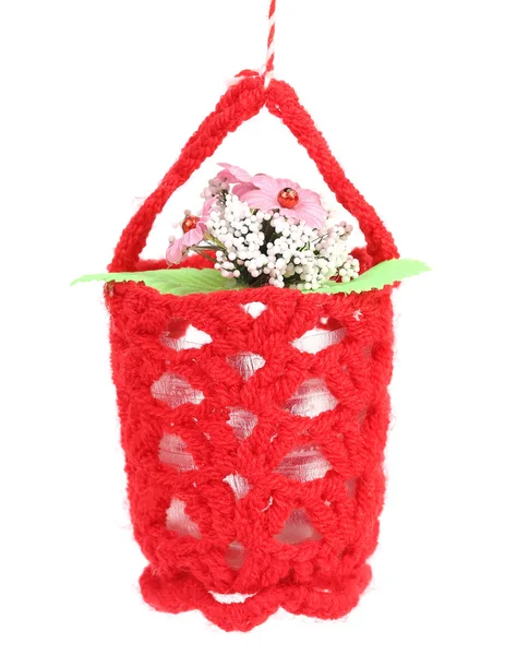 Flower in a basket — Stock Photo, Image