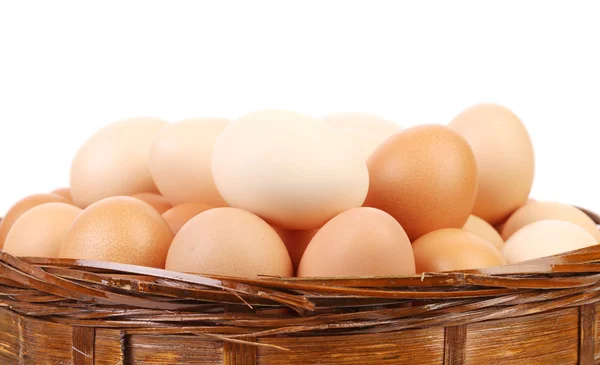 Uova nel cestino — Foto Stock